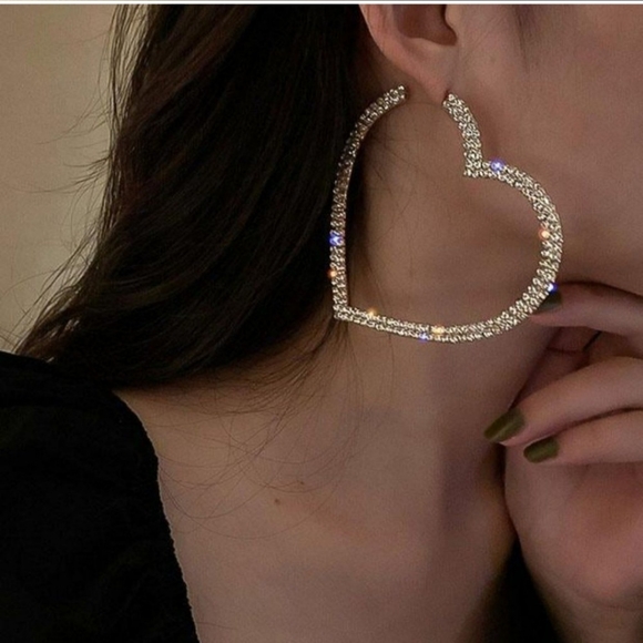 Kaitin Jewelry - SALE! Heart Bling Earrings